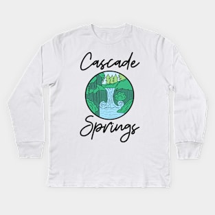 Cascade Springs Wasatch Mountains Hiking Kids Long Sleeve T-Shirt